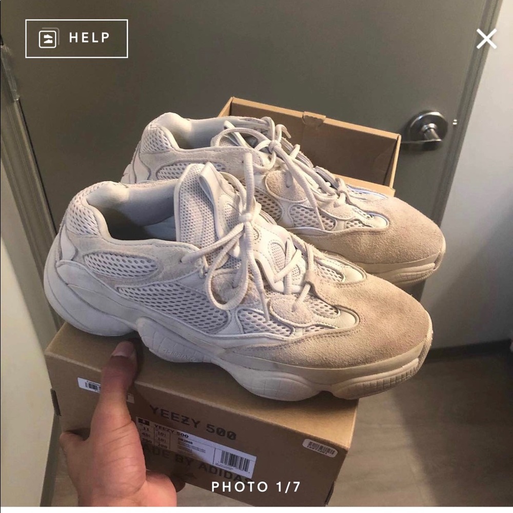 Yeezy 500 blush from Goat